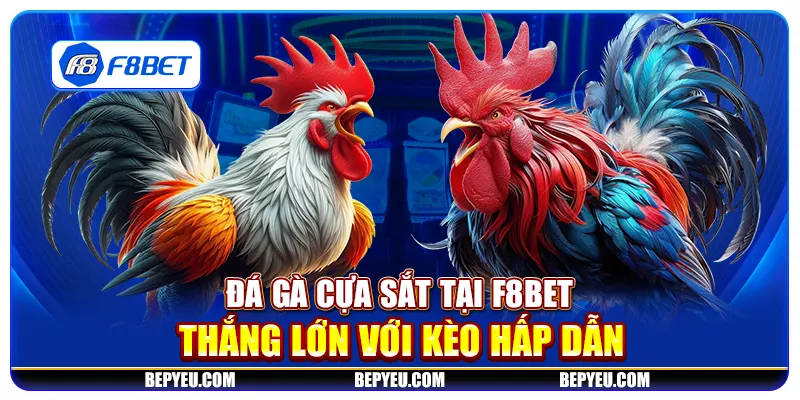 Đá gà cựa sắt tại F8Bet - Thắng lớn với kèo hấp dẫn