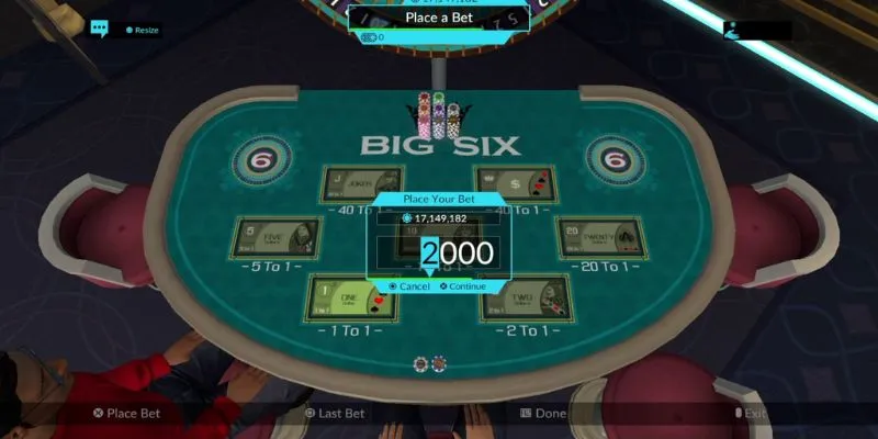 Tổng hợp các loại cược trong Big Six Wheel